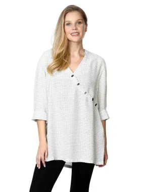 Tianello  "Billie" Print  Sueded Cupro "Diva' Blouse