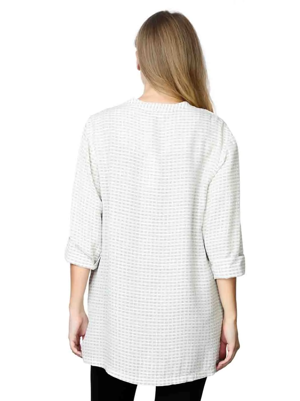 Tianello  "Billie" Print  Sueded Cupro "Diva' Blouse