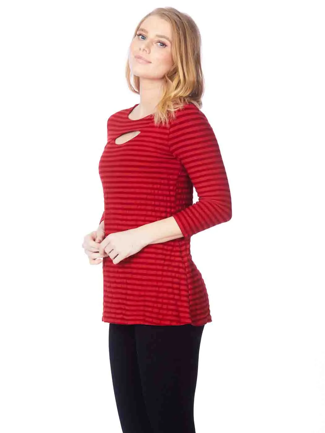 Tianello "Fontaine" Knit Jersey "Bon Bon" Tunic