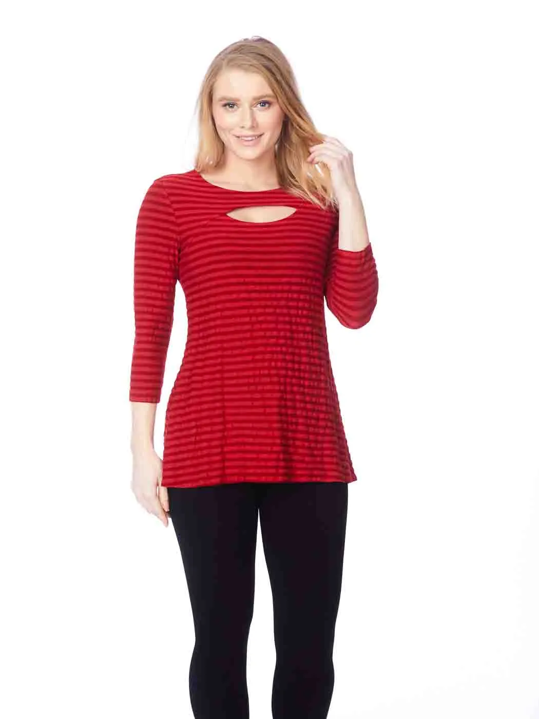 Tianello "Fontaine" Knit Jersey "Bon Bon" Tunic