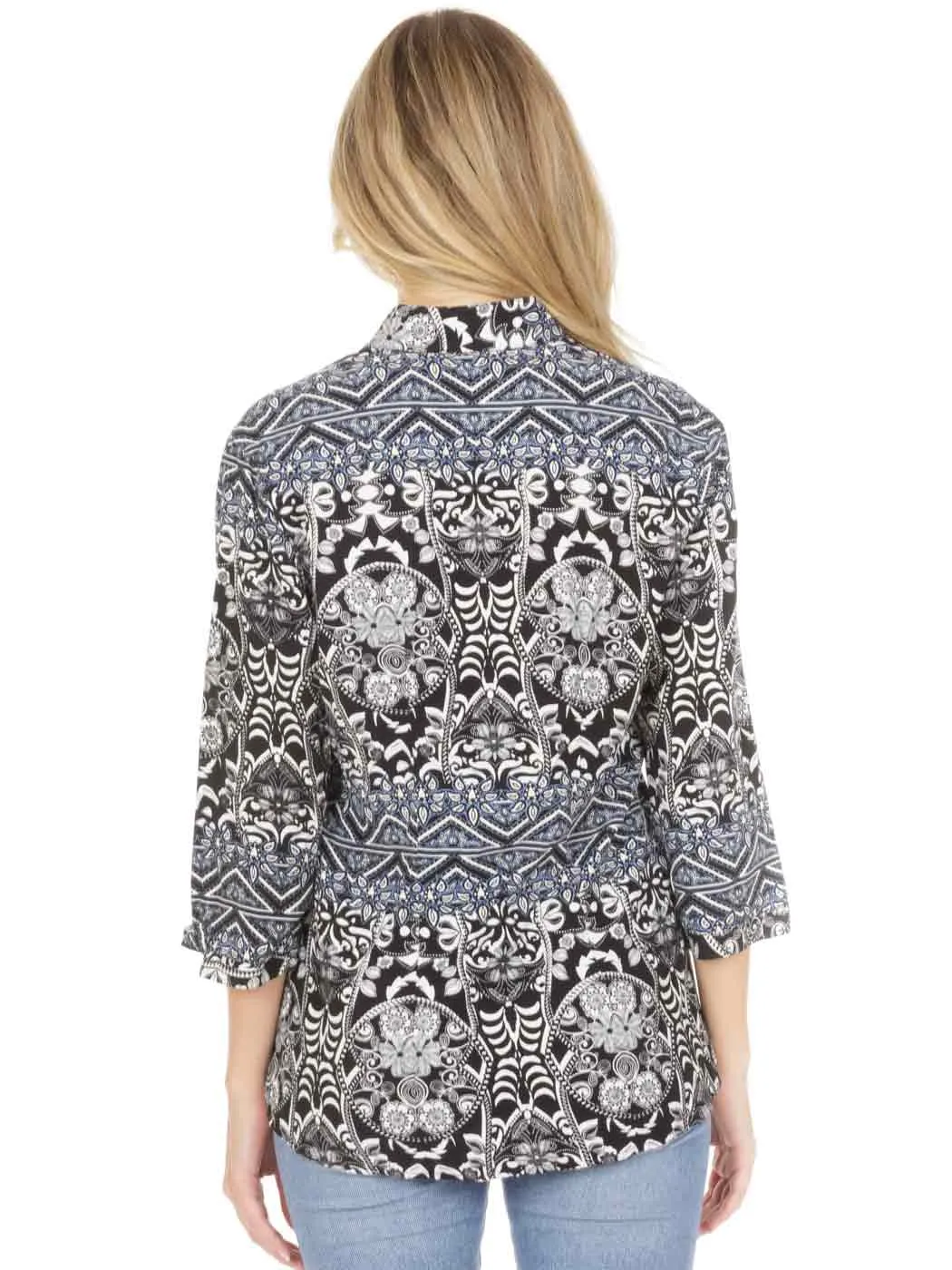 Tianello TENCEL™ "Queen" Print Dynasty Blouse