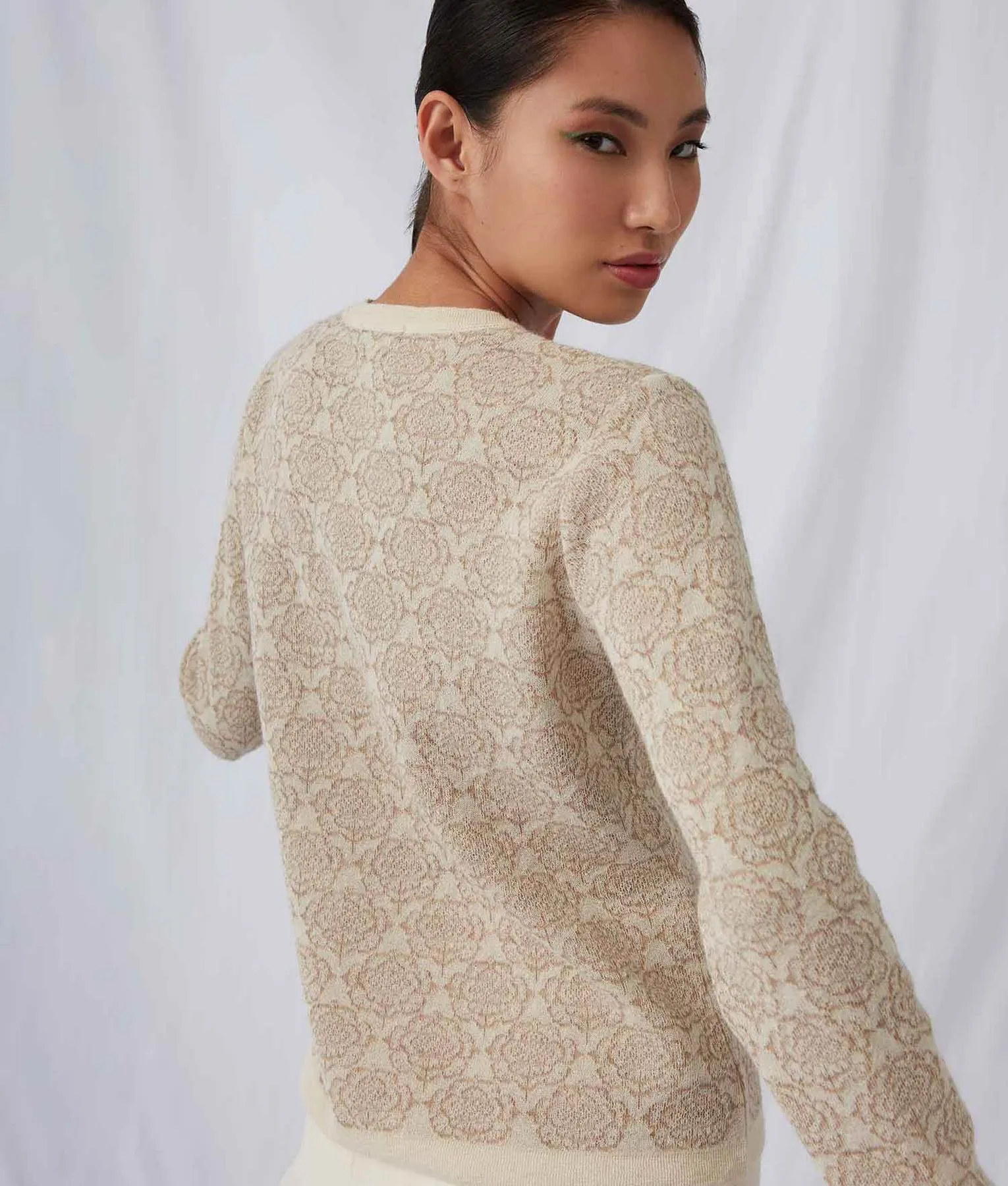 Transfer Flowers Basic Sweater