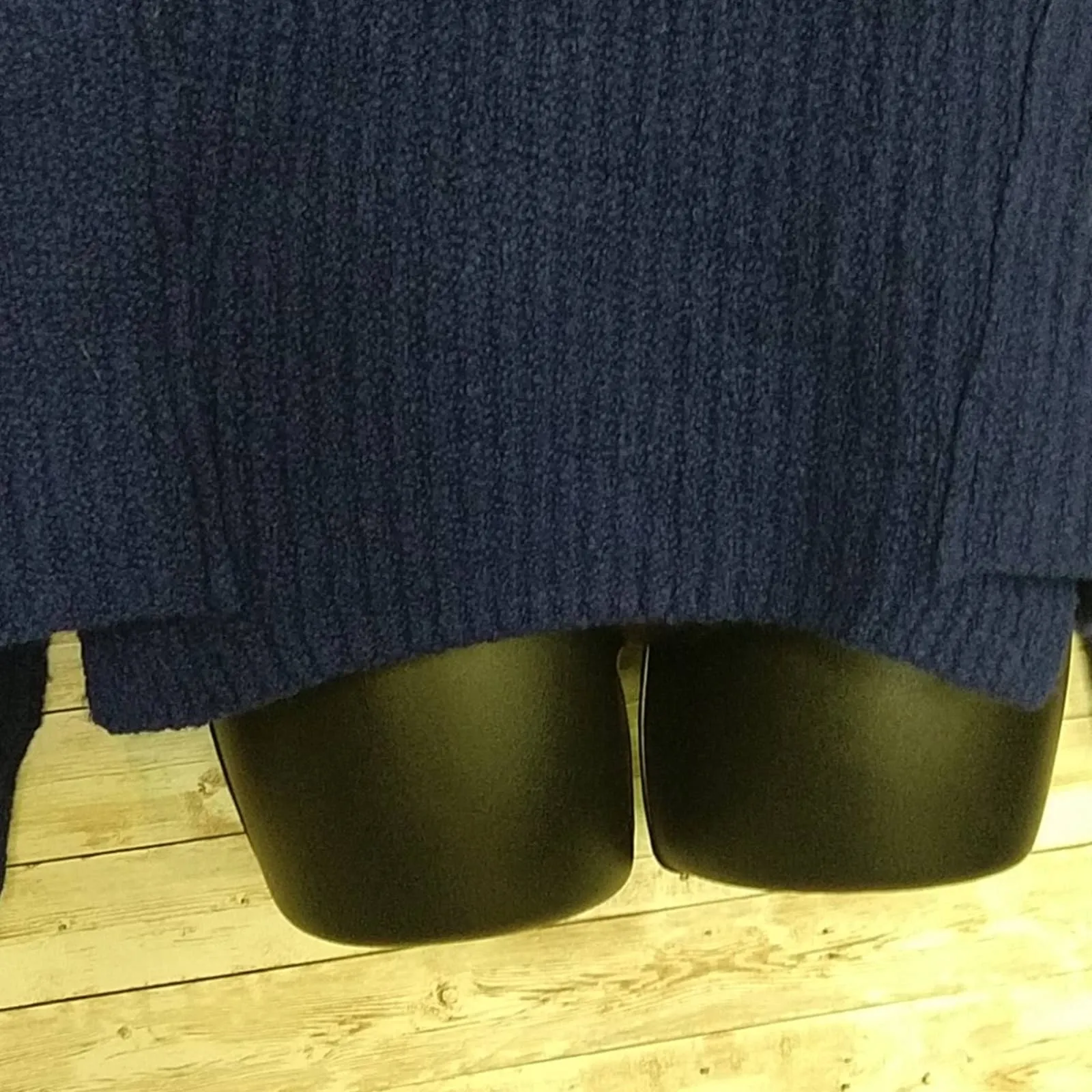 Vince Overlap Panel Wool Blend Sweater Ink Medium